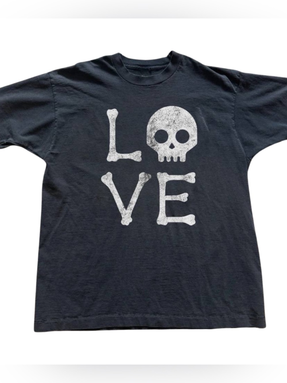 Men’s Love Skull T-Shirt Funny Skeleton Bones Halloween Party Graphic Tee